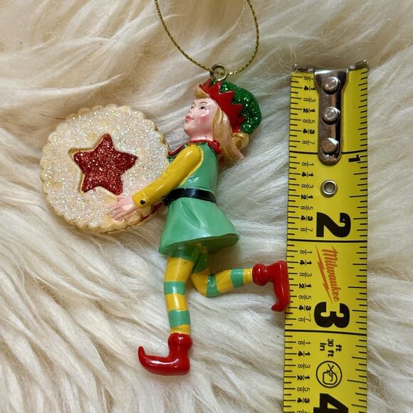 VTG Set Of 3 Danbury Mint Santa’s Kitchen Elves Christmas Ornaments Collectible - Picture 15 of 16